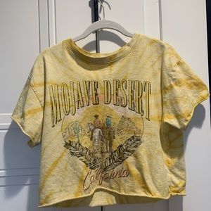 Yellow crop top